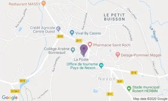 Localisation Nexon - 87800
