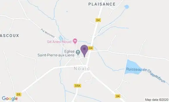 Localisation Nouic Bp - 87330