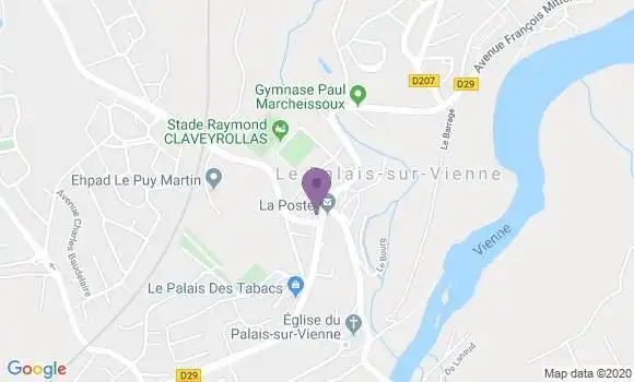 Localisation Le Palais sur Vienne - 87410