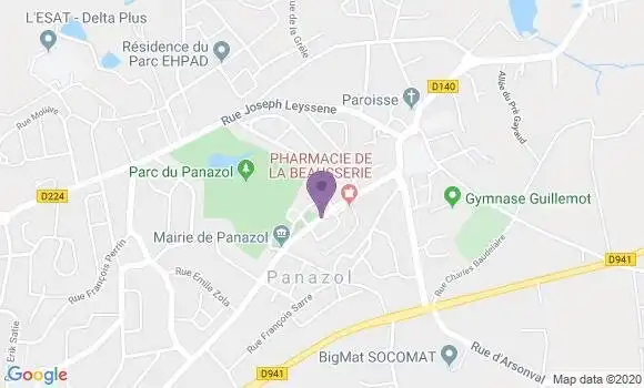 Localisation Panazol - 87350