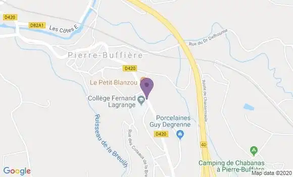 Localisation Pierre Buffiere - 87260