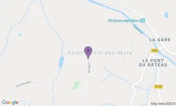 Localisation Saint Denis des Murs Ap - 87400