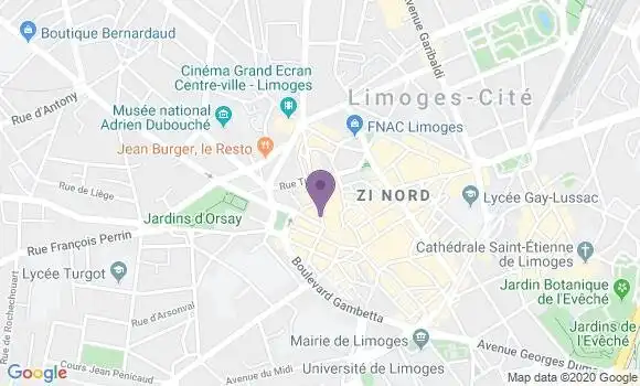 Localisation Limoges Halles - 87000