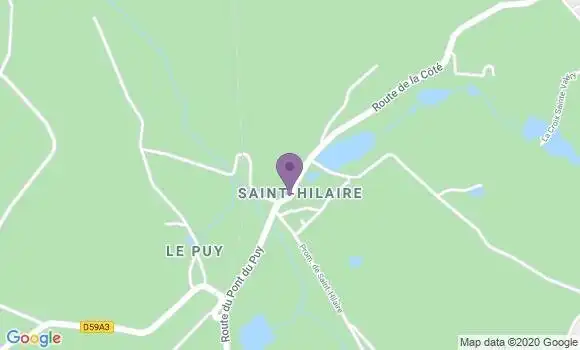 Localisation Saint Hilaire les Places Ap - 87800