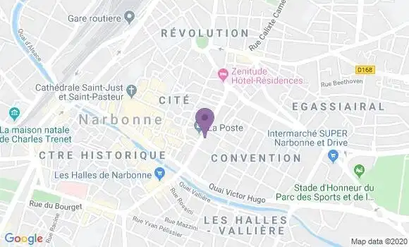 Localisation Narbonne - 11100
