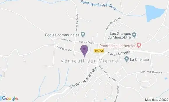 Localisation Saint Priest sous Aixe Bp - 87700
