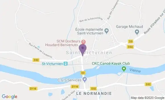 Localisation Saint Victurnien Bp - 87420