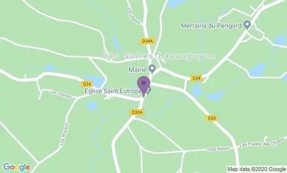 Localisation Les Salles Lavauguyon Ap - 87440