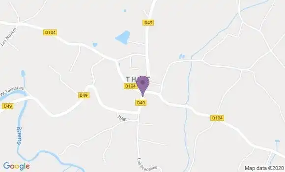 Localisation Thiat Ap - 87320