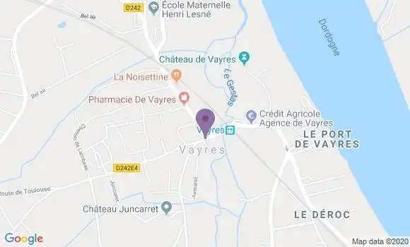 Localisation Vayres Bp - 87600