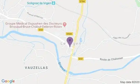 Localisation Le Vigen Ap - 87110
