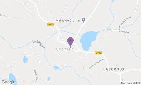 Localisation Cromac Ap - 87160
