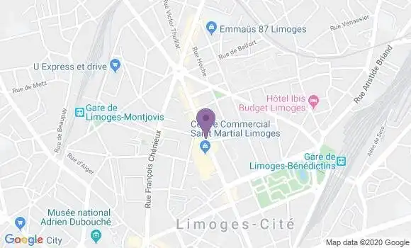Localisation Limoges Saint Martial Bp - 87000