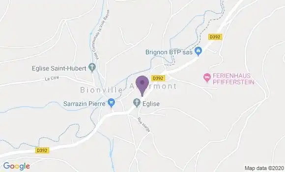Localisation Allarmont Bp - 88110