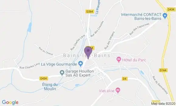 Localisation Bains les Bains - 88240