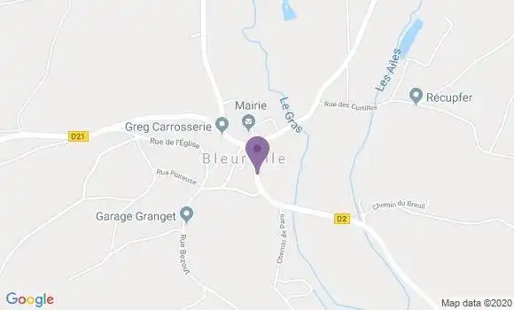 Localisation Bleurville Bp - 88410