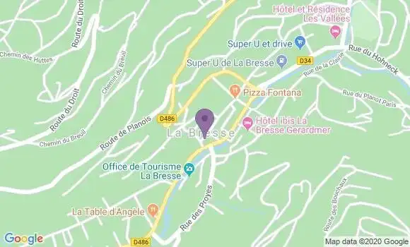 Localisation La Bresse - 88250