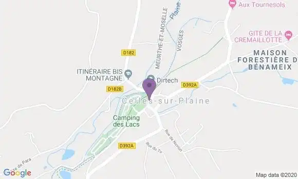 Localisation Celles sur Plaine Bp - 88110