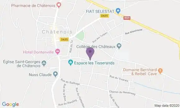 Localisation Chatenois - 88170