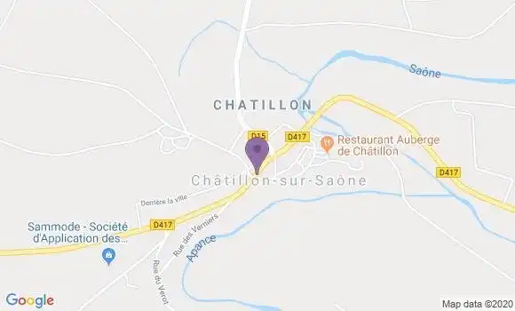 Localisation Chatillon sur Saone Ap - 88410