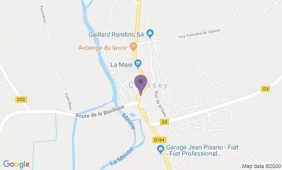 Localisation Coussey Bp - 88630