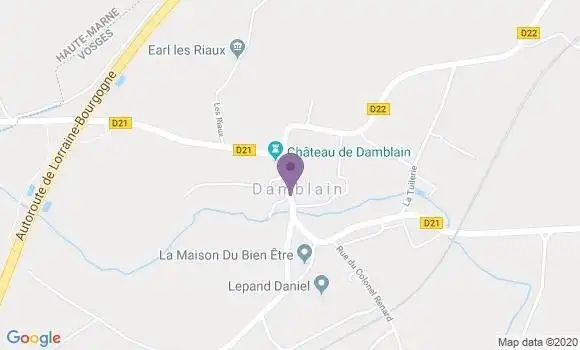Localisation Damblain Bp - 88320