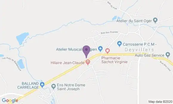 Localisation Deyvillers Bp - 88000