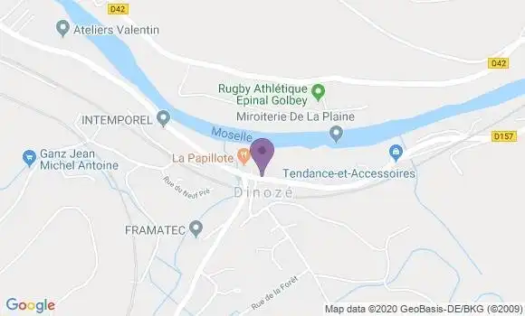 Localisation Dinoze Bp - 88000