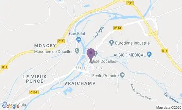 Localisation Docelles Bp - 88460