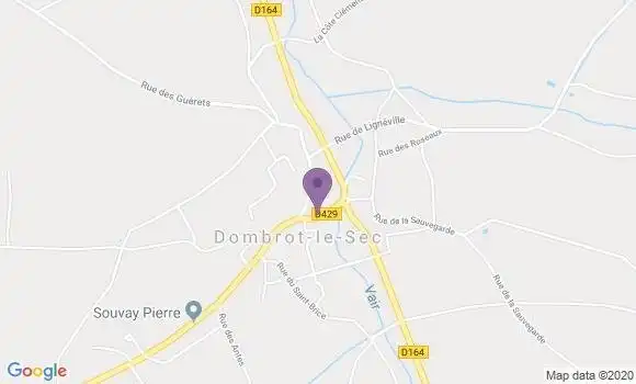Localisation Dombrot le Sec Ap - 88140