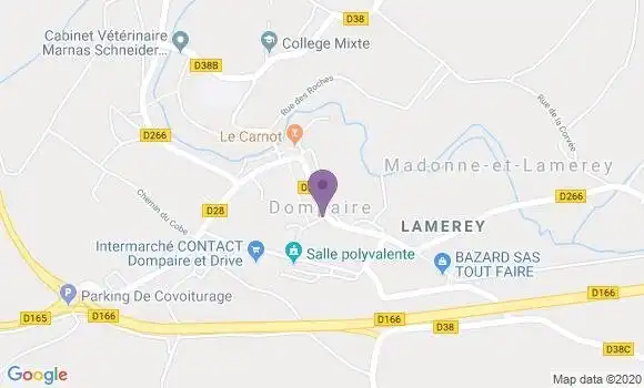 Localisation Dompaire Bp - 88270