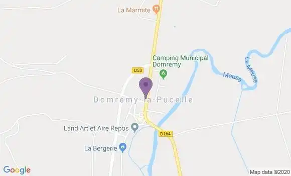 Localisation Domremy la Pucelle Ap - 88630