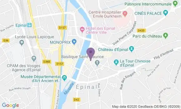 Localisation Epinal R P - 88000