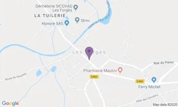 Localisation Les Forges Bp - 88390