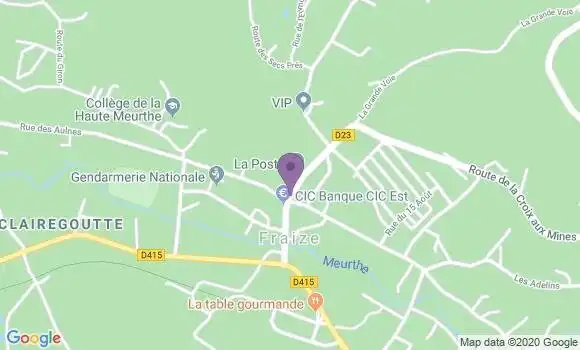 Localisation Fraize - 88230
