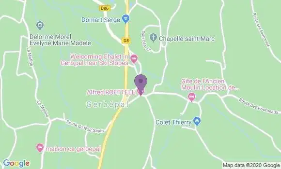Localisation Gerbepal Ap - 88430