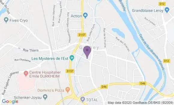 Localisation Golbey - 88190