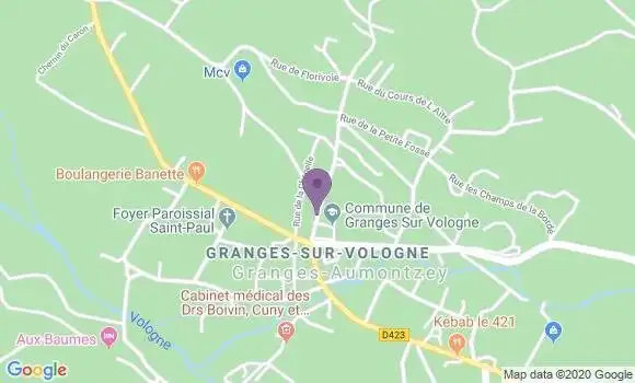 Localisation Granges sur Vologne Bp - 88640