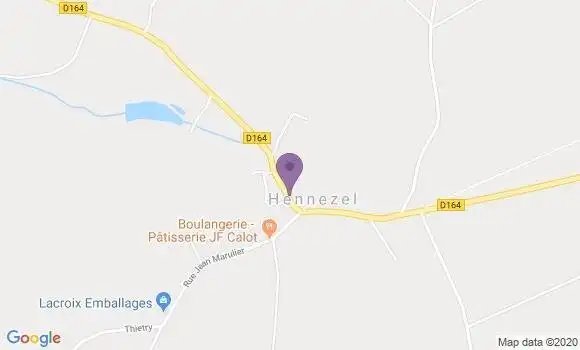 Localisation Hennezel Clairey Ap - 88260