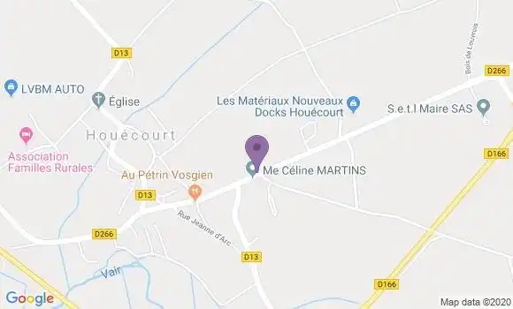 Localisation Houecourt Ap - 88170