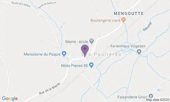 Localisation Laveline Devant Bruyeres Bp - 88600
