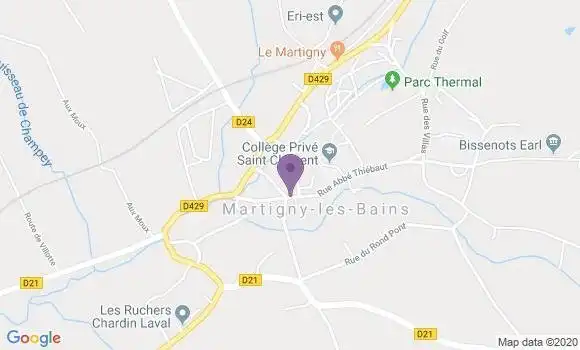Localisation Martigny les Bains Bp - 88320