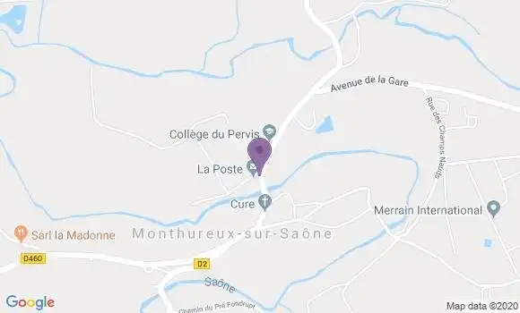 Localisation Monthureux sur Saone Bp - 88410