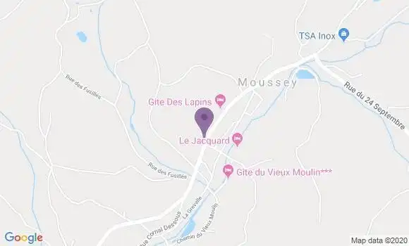 Localisation Moussey Ap - 88210