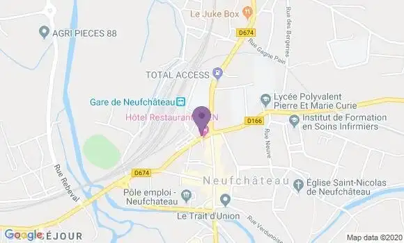 Localisation Neufchateau - 88300
