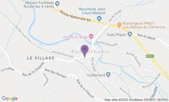 Localisation Ramonchamp Bp - 88160