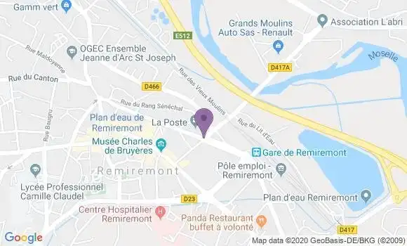 Localisation Remiremont - 88200