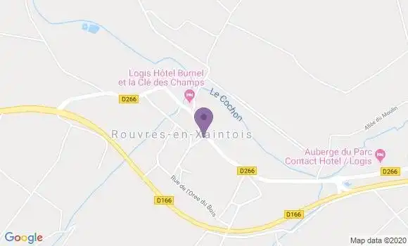 Localisation Rouvres En Xaintois Ap - 88500