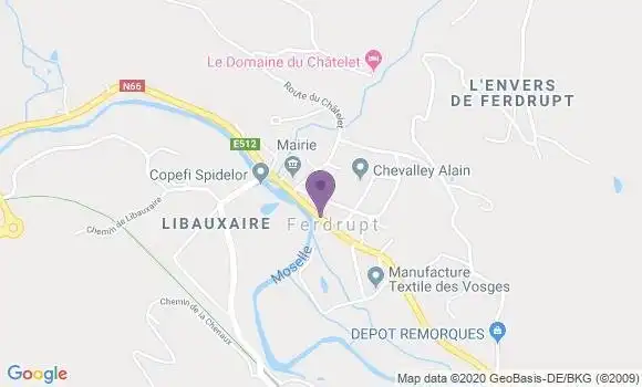 Localisation Rupt sur Moselle Bp - 88360