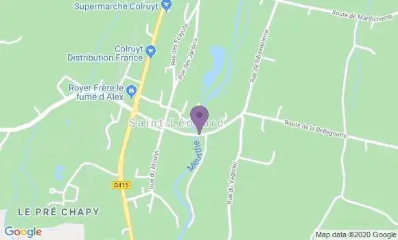 Localisation Saint Leonard Ap - 88650